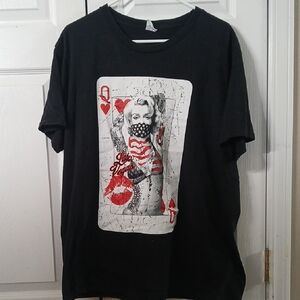 Marilyn Monroe Las Vegas black graphic tshirt Sz 2XL    EUC
